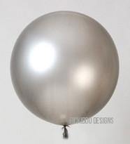 Metallic Silver Large 60cm Balloon - Bickiboo Designs