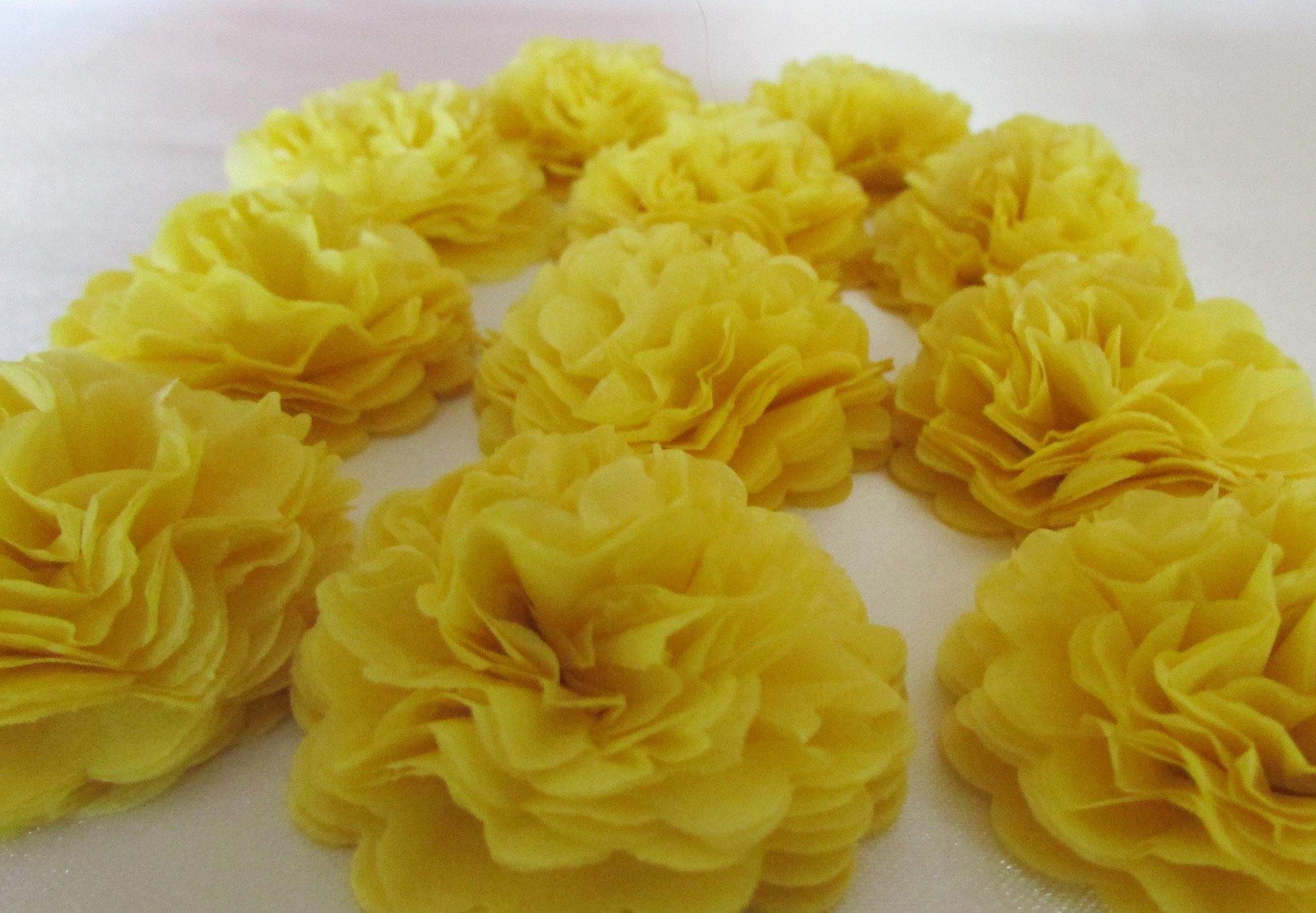 Yellow Button Mums Tissue Paper Flowers - Bickiboo Designs