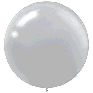 Metallic Silver Large 60cm Balloon - Bickiboo Designs