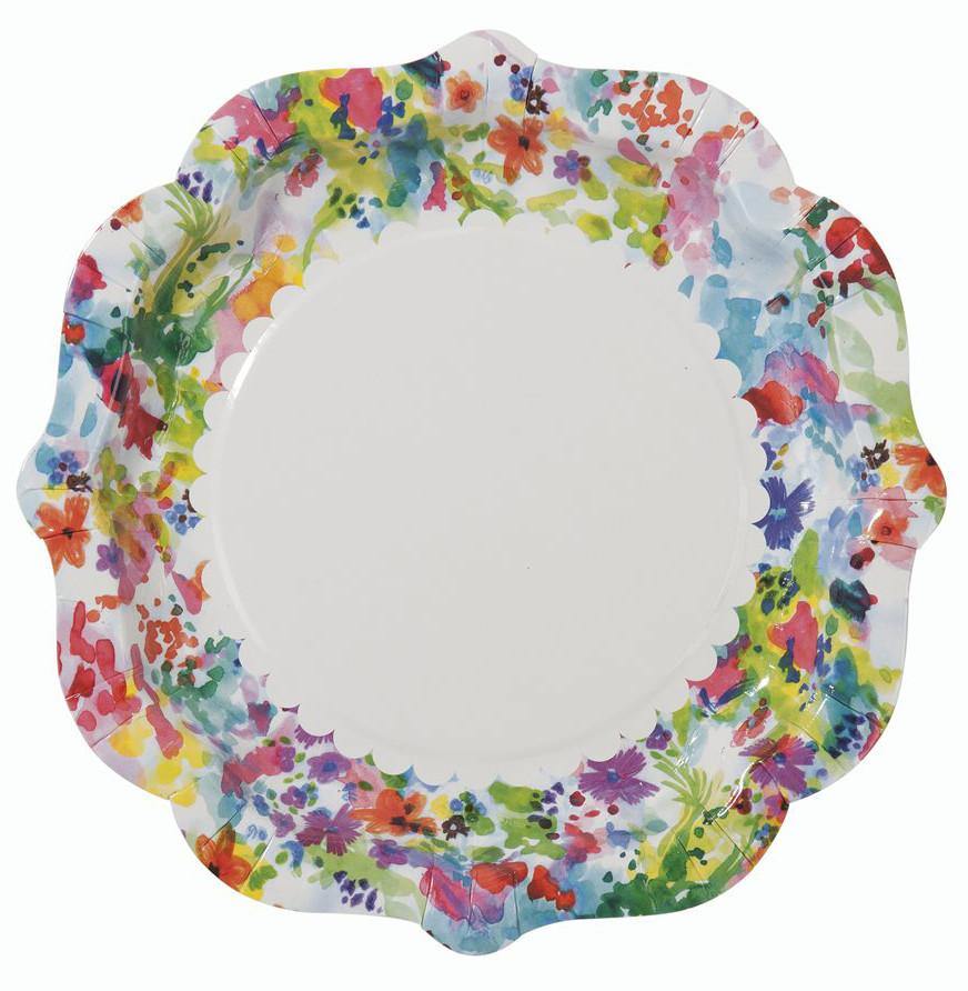 Floral Fiesta Plates - Bickiboo Designs