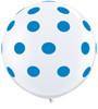 Giant Blue Polka Dot on White Balloon Set - 90cm - Bickiboo Designs