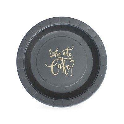 Who Ate My Cake Plates (12 pack) - Bickiboo Designs