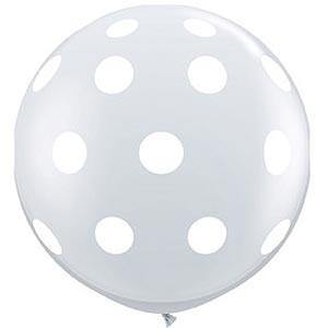 Giant Clear Polka Dot Balloon - 90cm - Bickiboo Designs