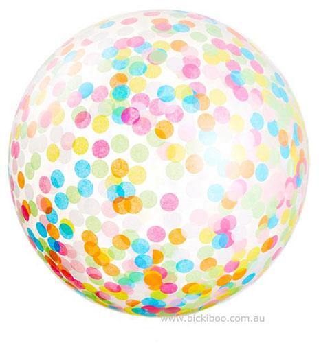 Jumbo Helium Filled  Confetti Balloon - custom colours - Bickiboo Designs