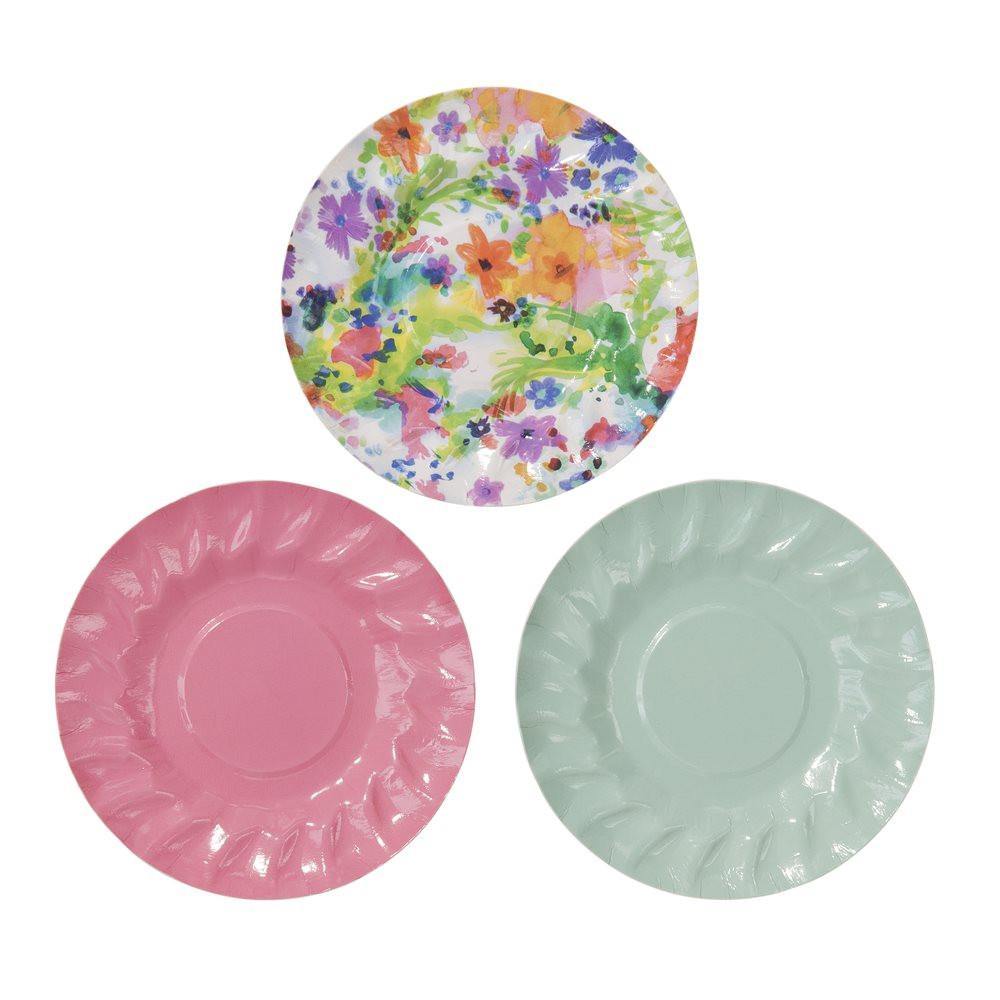 Floral Fiesta Mini Canape Plates - Bickiboo Designs