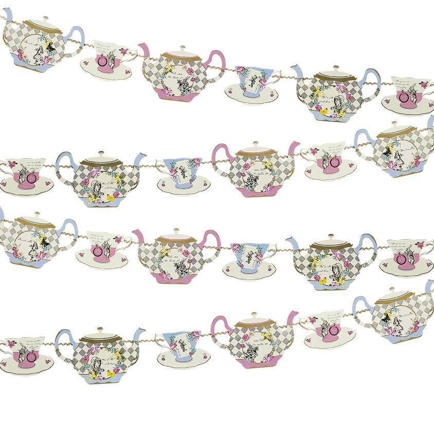 Truly Alice Teapot Bunting - Bickiboo Designs
