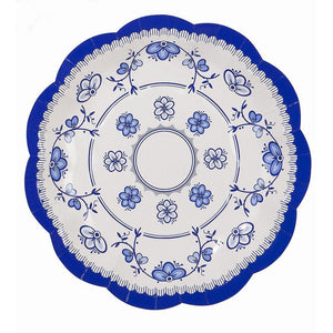 Party Porcelain Blue Vintage Tea Party Small Plates - Bickiboo Designs