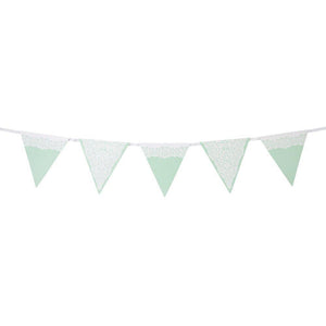 Lace Pastel Mint Bunting - Bickiboo Designs