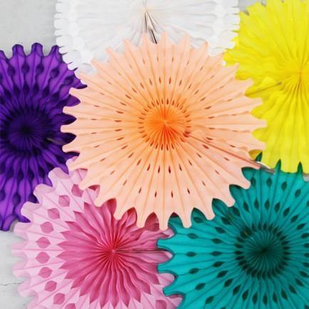 Honeycomb Paper Fans - Bickiboo Designs