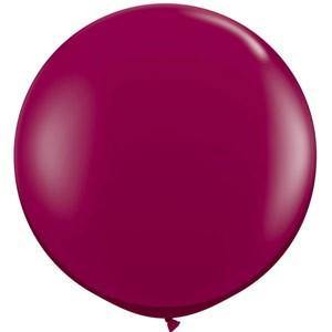 Giant Jewel Sparkling Burgundy Balloon - 90cm - Bickiboo Designs