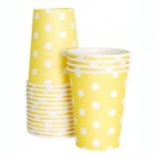 Lemoncello polka dot paper party cup - Bickiboo Designs