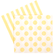 Lemoncello Yellow Napkins - Bickiboo Designs