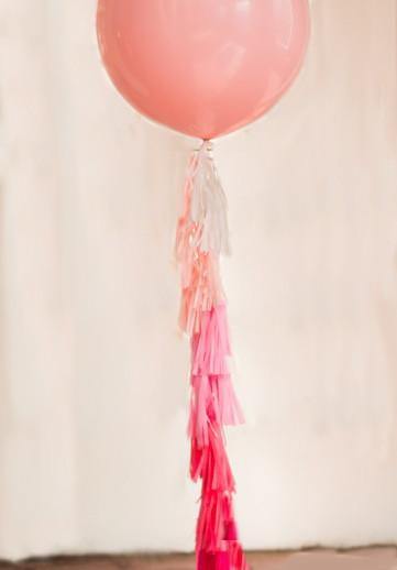 Balloon Tassel Garland - Peach & Coral - Bickiboo Designs