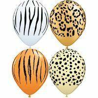 Safari 28cm Balloons (4 pack) - Bickiboo Designs