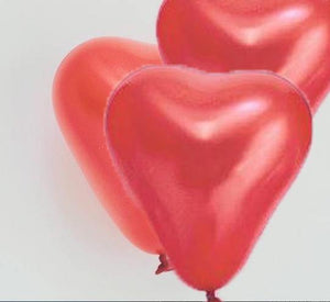 Red Mini Heart Balloons - 15cm (4 pack) - Bickiboo Designs