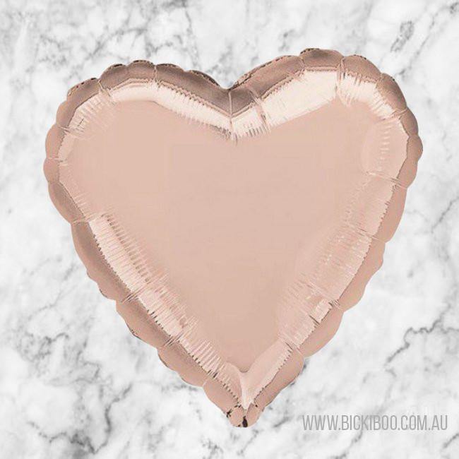 Rose Gold Foil 45cm Heart Balloon - Bickiboo Designs