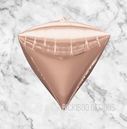 Rose Gold Diamondz Balloon - Bickiboo Designs