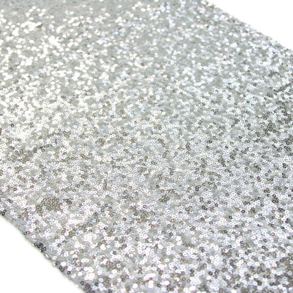 Silver Sequin Table Runner - Bickiboo Designs