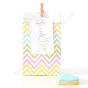 Chevron Pastels Party Bag - Bickiboo Designs
