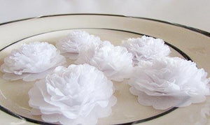 White Button Mums Tissue Paper Flowers - Bickiboo Designs