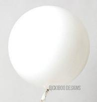 White Large 60cm Balloon - Bickiboo Designs