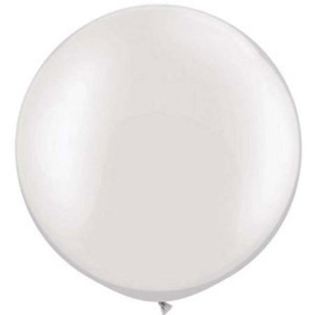 Giant White Pastel Pearl  Balloon - 90cm - Bickiboo Designs