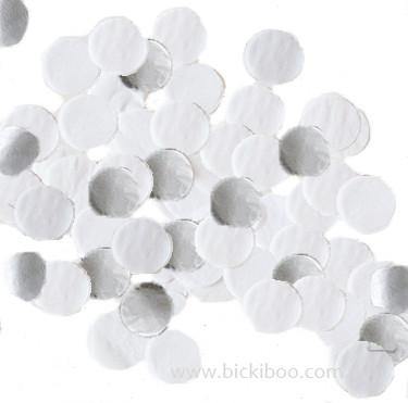 Hand-Cut Confetti - White & Silver - Bickiboo Designs