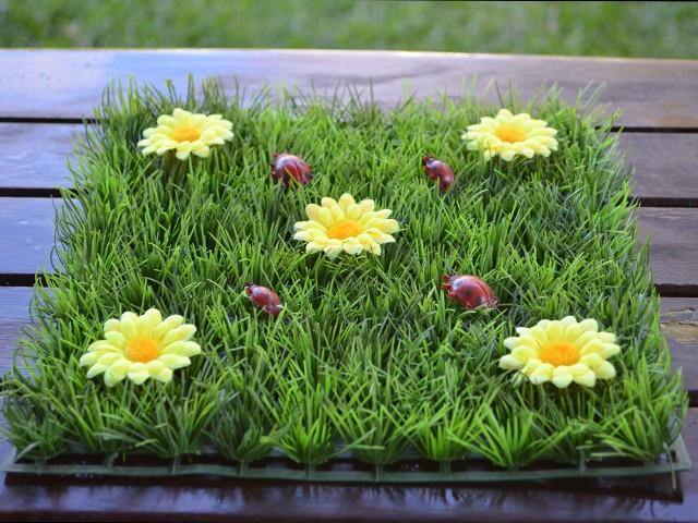 Yellow Daisy Grass Table Mats - Bickiboo Designs